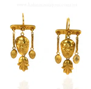 Antique earrings from the 1860's.