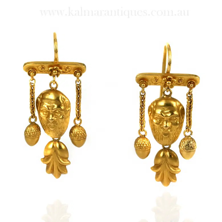 Antique earrings from the 1860's.