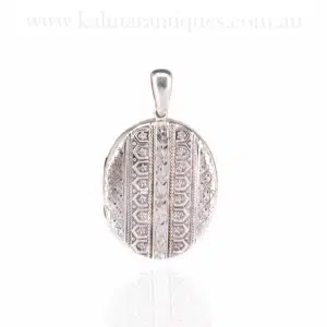 antique sterling silver photo locket