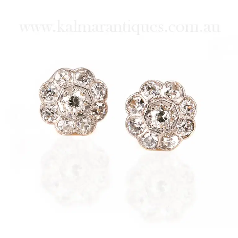 Art Deco diamond earrings