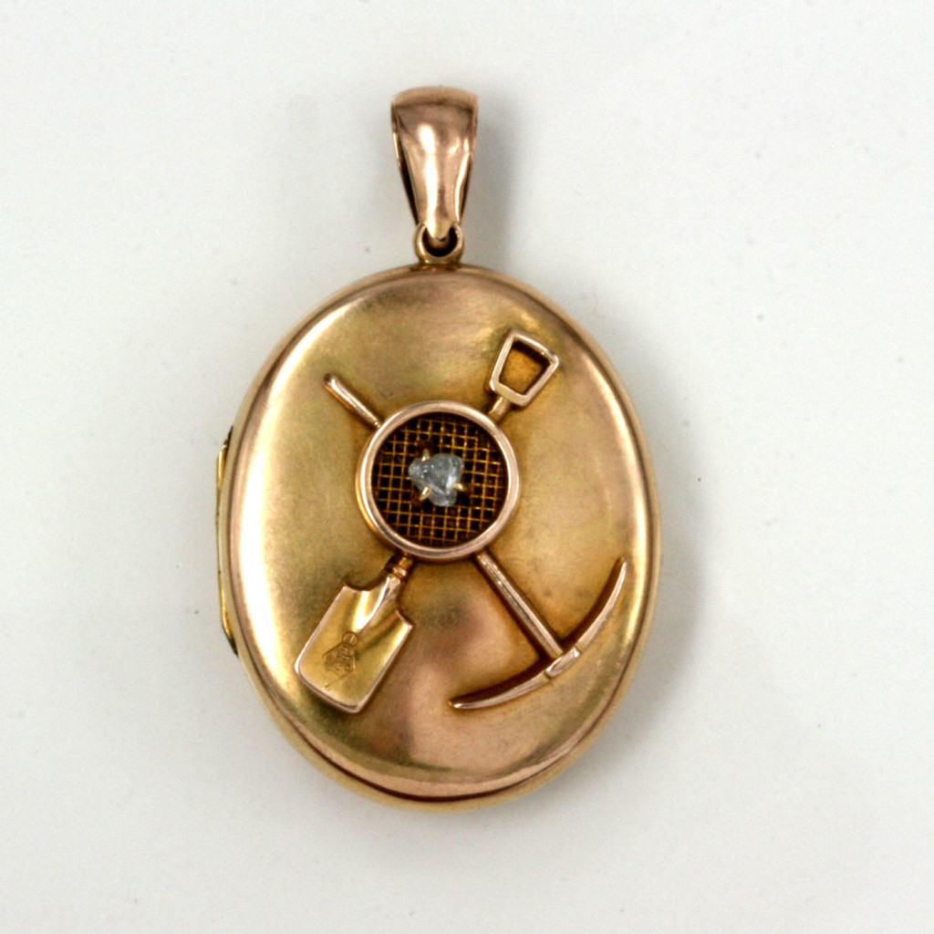 antique diamond locket