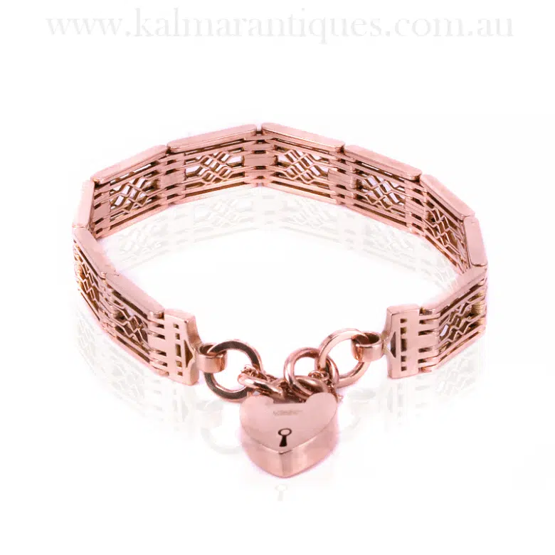 Antique gate bracelet