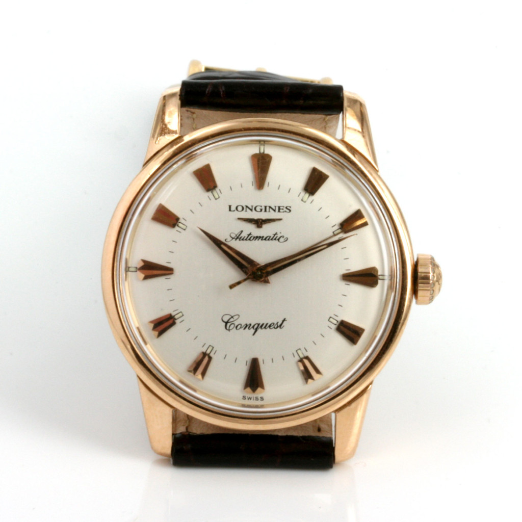 Buy 18ct gold vintage Longines Conquest 