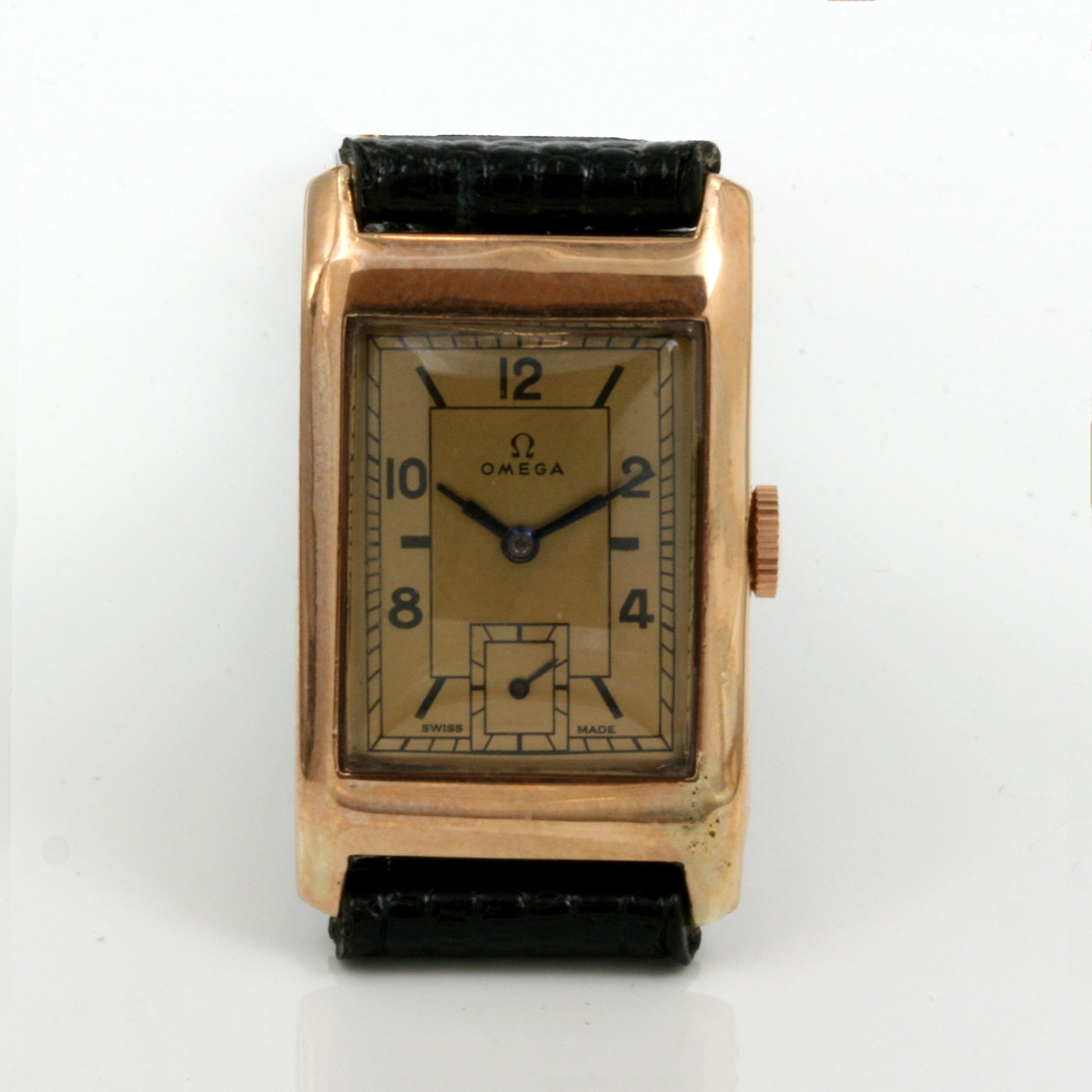 Buy 1935 rose gold vintage Omega watch 