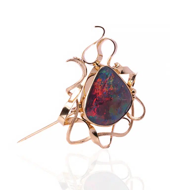 opal doublet brooch
