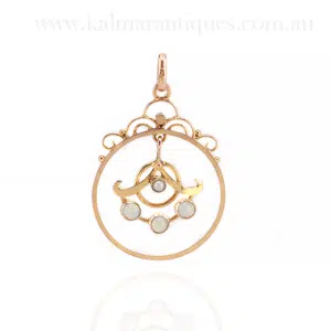 antique opal pendant