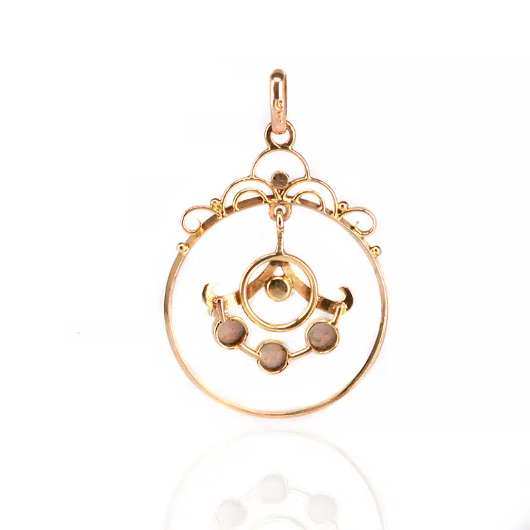 Elegant antique opal pendant