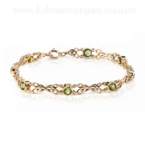 Peridot bracelet