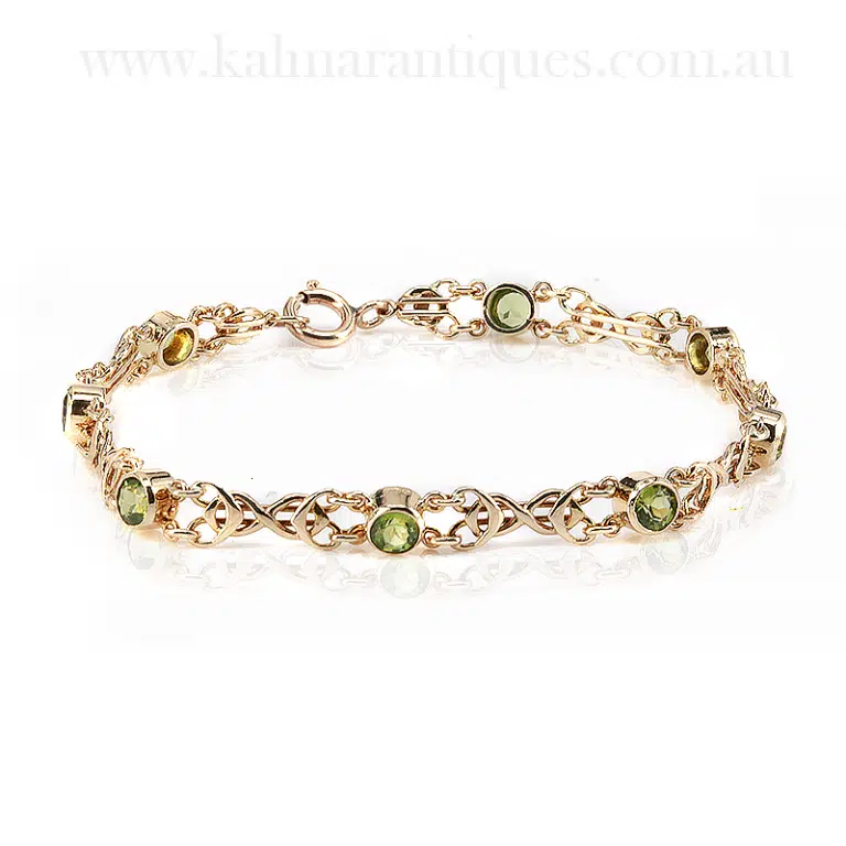 Peridot bracelet