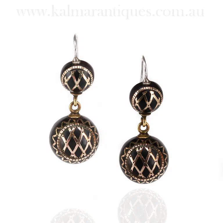 Antique pique earrings