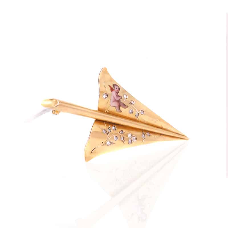 Lovestruck Jewels: The Symbolism Of Cupid In Antique Jewellery 2 products Arrow brooch ES9864 1