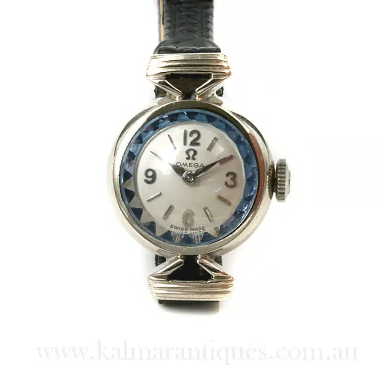 1959 ladies Omega Sapphette watch in gold
