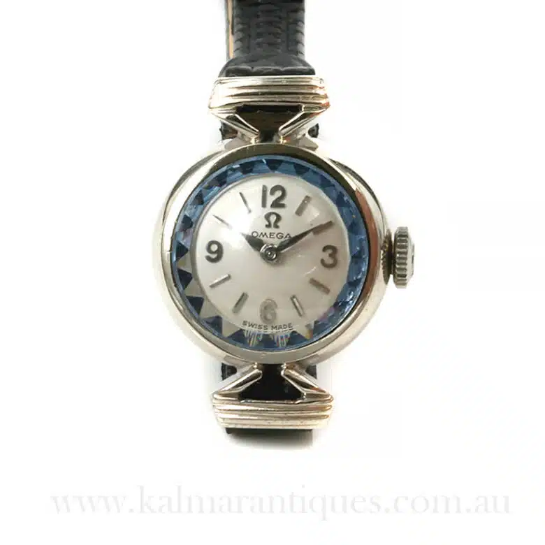 1959 ladies Omega Sapphette watch in gold