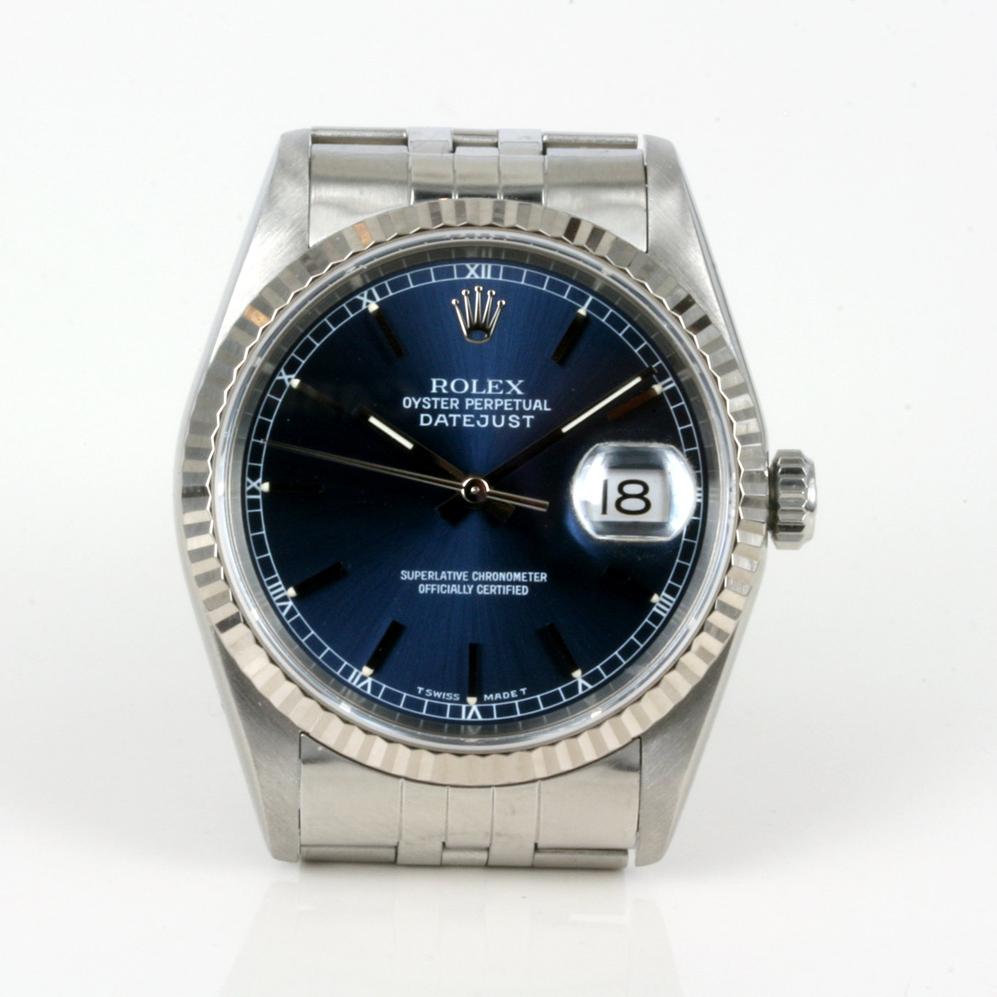 rolex datejust 34 blue dial
