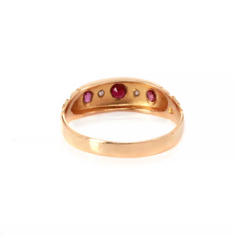 Antique ruby and diamond ring