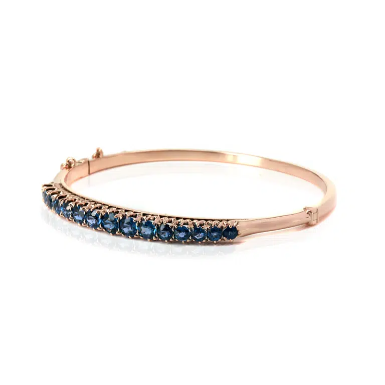 Antique sapphire bangle