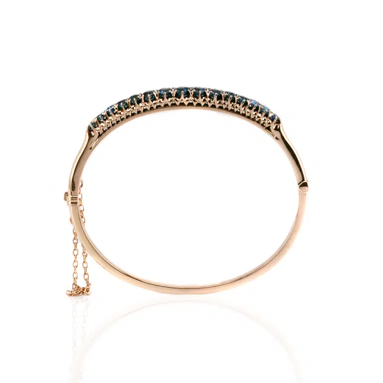 Antique sapphire bangle
