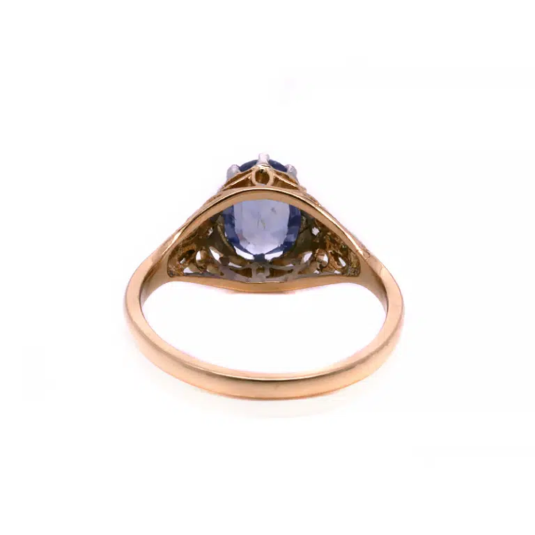 Art Deco sapphire and diamond ring
