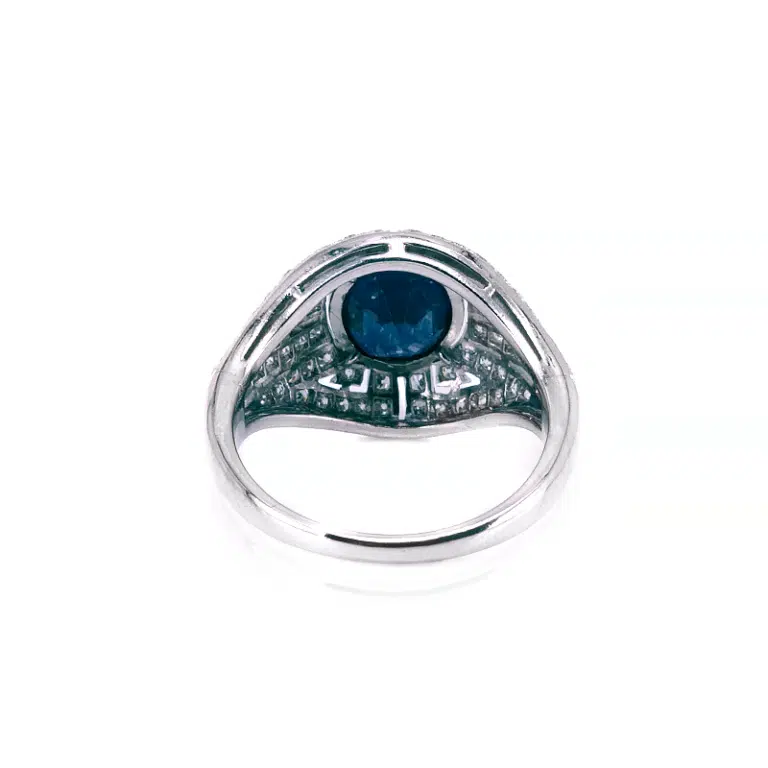 Art Deco sapphire and diamond ring